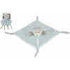 Teddies Medvěd usínáček chrastítko plyš 25 x 25 cm modrá