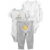 Carter's Set 3dielny body kr. rukáv body dl. rukáv tepláky Grey Chick neutrál LBB Carter's Set 3dielny body kr. rukáv body dl. rukáv tepláky Grey Chick neutrál LBB