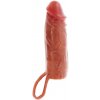 Get real - hydrated skin silicone penis sleeve caramel 16 cm Get real - hydrated skin silicone penis sleeve caramel 16 cm