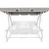 Aga Strecha na záhradnú hojdačku GRANDLUX Light Grey 212x117cm Aga Strecha na záhradnú hojdačku GRANDLUX Light Grey 212x117cm