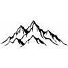 ELIART Nálepka na auto - Mountains | Hory Farba vinylovej nálepky: Tm. červená 3026 ELIART Nálepka na auto - Mountains | Hory Farba vinylovej nálepky: Tm. červená 3026
