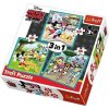 Trefl Mickey Mouse a přátelé 3v1 20,36,50 dielov Trefl Mickey Mouse a přátelé 3v1 20,36,50 dielov