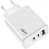 Sieťový Adaptér USB - C/A 65W Ven - Dens - Biela KP-34010 Sieťový Adaptér USB - C/A 65W Ven - Dens - Biela KP-34010