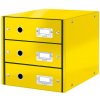 Zásuvkový box Leitz Click & Store 3 zásuvky žltý Zásuvkový box Leitz Click & Store 3 zásuvky žltý
