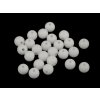 Plastové korálky matné Ø8 mm - (01) biela (2000 ks) Plastové korálky matné Ø8 mm - (01) biela (2000 ks)