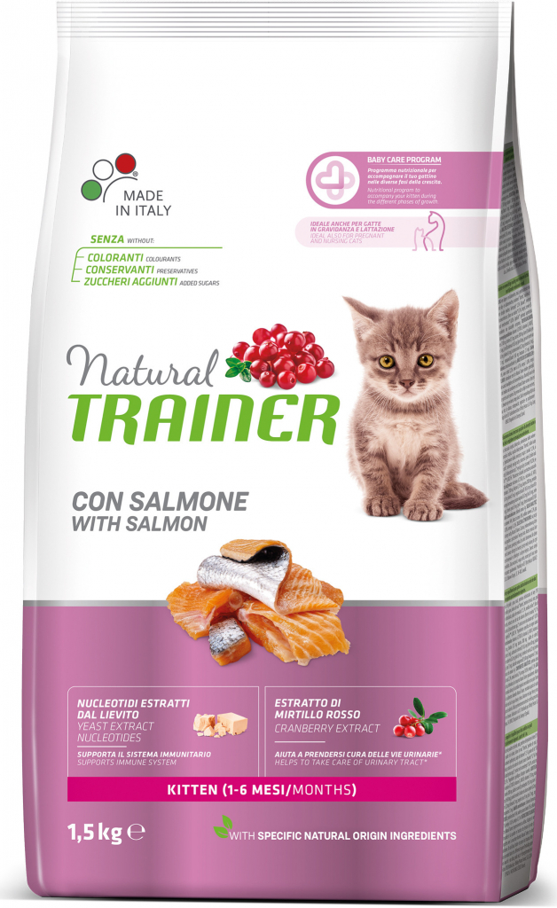 Trainer Natural Cat Kitten losos 1,5 kg