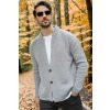 87095 Dewberry Mens Knitwear Cardigan-GREY šedá S dewberry 2465430639516 87095 Dewberry Mens Knitwear Cardigan-GREY šedá S dewberry 2465430639516