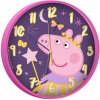 Kids Licensing Nástenné hodiny - Peppa Pig ružovo-fialové Kids Licensing Nástenné hodiny - Peppa Pig ružovo-fialové