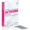 ACTISORB PLUS 25 Obväz s aktívnym uhlím a striebrom 6,5 x 9,5 cm 1 x 10 ks