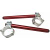 ACCOSSATO Aluminium-forged clip-ons ACCOSSATO with metal clamp composed of 2 half-rings 10 degrees inclination, red ACCOSSATO Aluminium-forged clip-ons ACCOSSATO with metal clamp composed of 2 half-rings 10 degrees inclination, red