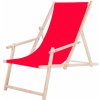 Springos Plážová stolička DC003 červená