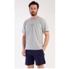 Andreas pánské pyžamo krátké šedé