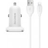 Borofone Power nabíjačka do auta BZ12 / 2x USB / 2,4 A / Lightning kábel - biela Borofone Power nabíjačka do auta BZ12 / 2x USB / 2,4 A / Lightning kábel - biela