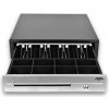 Pokladničná zásuvka Virtuos pokladničná zásuvka C430D s káblom, kovové držiaky, nerez panel, 9-24V, čierna (EKN0116)