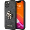 Guess PU 4G Metal Logo iPhone 13 sivé