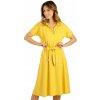 Dámske šaty s krátkym rukávom 5E104 LITEX žltá M Dámske šaty s krátkym rukávom 5E104 LITEX žltá M