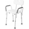 HomeLife Kúpeľňová stolička s madlami výškovo nastaviteľná Z120