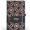 Castelli Rose Gold Lilly linajkový zápisník L A5 Black