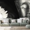 Tapeta božský čiernobiely Budha Tapeta božský čiernobiely Budha