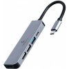 GEM Gembird A-CM-COMBO5-03 Káblová dokovacia stanica USB 3.2 Gen 1 (3.1 Gen 1) typu C strieborná GEM Gembird A-CM-COMBO5-03 Káblová dokovacia stanica USB 3.2 Gen 1 (3.1 Gen 1) typu C strieborná