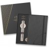 Parker 1502/5295512 Sonnet Stainless Steel CT guľôčkové pero darčeková súprava so zápisníkom