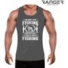Pánske tielko RANGER® - motív Rybárčenie 03 XL Tmavošedá Pánske tielko RANGER® - motív Rybárčenie 03 XL Tmavošedá