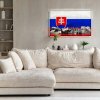 Slovensko nástenný obraz s podsvietením - vlajka a pamiatky 90 x 60 cm Slovensko nástenný obraz s podsvietením - vlajka a pamiatky 90 x 60 cm