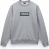 Pánska mikina Napapijri, B-BOX LOGO Sivá,Biela S Pánska mikina Napapijri, B-BOX LOGO Sivá,Biela S