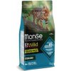 MONGE BWild Cat Grain Free Sterilised 1,5kg bezobilninové kompletné krmivo pre sterilizované dospelé mačky s tuniakom a hráškom MONGE BWild Cat Grain Free Sterilised 1,5kg bezobilninové kompletné krmivo pre sterilizované dospelé mačky s tuniakom a hráškom