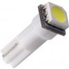 LED auto žiarovka T5 LED 0,5W 12V biela LED auto žiarovka T5 LED 0,5W 12V biela