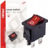 AMIO Prepínač kolískový s červeným podsvietením 20A 12/24V AMIO Prepínač kolískový s červeným podsvietením 20A 12/24V