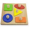 Viga Detské drevené vkladacie puzzle pečiatky Viga Tvary 5 dielov Viga Detské drevené vkladacie puzzle pečiatky Viga Tvary 5 dielov