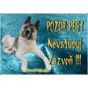 Pozorpes.sk, výstražná tabuľka (Akita inu) Pozorpes.sk, výstražná tabuľka (Akita inu)