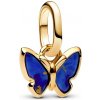 Pandora Pozlátený prívesok Motýľ Mini Shine 763825C01 Pandora Pozlátený prívesok Motýľ Mini Shine 763825C01