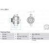 BOSCH Alternátor 0986048550 BOSCH Alternátor 0986048550