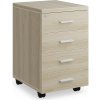 Rauman Kontajner SimpleOffice 40 x 48 cm - 4 zásuvky, dub svetlý Rauman Kontajner SimpleOffice 40 x 48 cm - 4 zásuvky, dub svetlý
