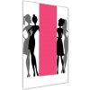 Vertikálny foto obraz akrylové sklo Silueta žien 50x100 cm Vertikálny foto obraz akrylové sklo Silueta žien 50x100 cm