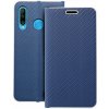 OEM Puzdro LUNA Book Carbon pre HUAWEI P30 Lite modré OEM Puzdro LUNA Book Carbon pre HUAWEI P30 Lite modré