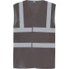 YOKO Hi Vis sieťovaná bezpečnostná vesta sivá YOKO Hi Vis sieťovaná bezpečnostná vesta sivá