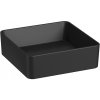 Jika Cubito Pure - čierne umývadlo 38 x 38 cm na dosku Jika Cubito Pure - čierne umývadlo 38 x 38 cm na dosku
