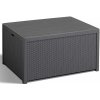 ALLIBERT ARICA Záhradný stolík, 79 x 59 x 42 cm, umelý ratan, grafit 17200570 ALLIBERT ARICA Záhradný stolík, 79 x 59 x 42 cm, umelý ratan, grafit 17200570