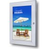 Jansen Display Uzamykateľný plagátový rám A4, 266 x 353 mm