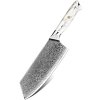 IZMAEL Damaškový kuchynský nôž Yuzuki Cleaver/Biela 33 cm