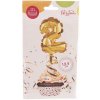 Fóliový balónik číslo 2 zlatý cake topper 12,5 cm Fóliový balónik číslo 2 zlatý cake topper 12,5 cm