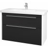 Dreja Kúpeľňová skrinka ENZO SZZ2 100 - L01 Biela vysoký lesk / L03 Antracit vysoký lesk Dreja Kúpeľňová skrinka ENZO SZZ2 100 - L01 Biela vysoký lesk / L03 Antracit vysoký lesk
