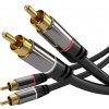 PremiumCord HQ tienený kábel 2x CINCH-2x CINCH M/M 1,5m kjqccmm015 PremiumCord HQ tienený kábel 2x CINCH-2x CINCH M/M 1,5m kjqccmm015