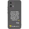 Picasee silikónový čierny obal pre Motorola Moto G24 - Kazma - SVĚT PATŘÍ TĚM, CO SE NEPOSEROU Picasee silikónový čierny obal pre Motorola Moto G24 - Kazma - SVĚT PATŘÍ TĚM, CO SE NEPOSEROU
