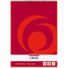 Blok Herlitz so špirálou hore A5, štvorčekový Blok Herlitz so špirálou hore A5, štvorčekový
