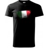 Talianska vlajka ohryzaná - Klasické pánske tričko vyššej gramáže - S ( Čierna ) Talianska vlajka ohryzaná - Klasické pánske tričko vyššej gramáže - S ( Čierna )