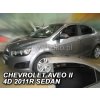 Deflektory na Chevrolet Aveo II sedan, 4-dverová (+zadné), r.v.: 2011 - Deflektory na Chevrolet Aveo II sedan, 4-dverová (+zadné), r.v.: 2011 -